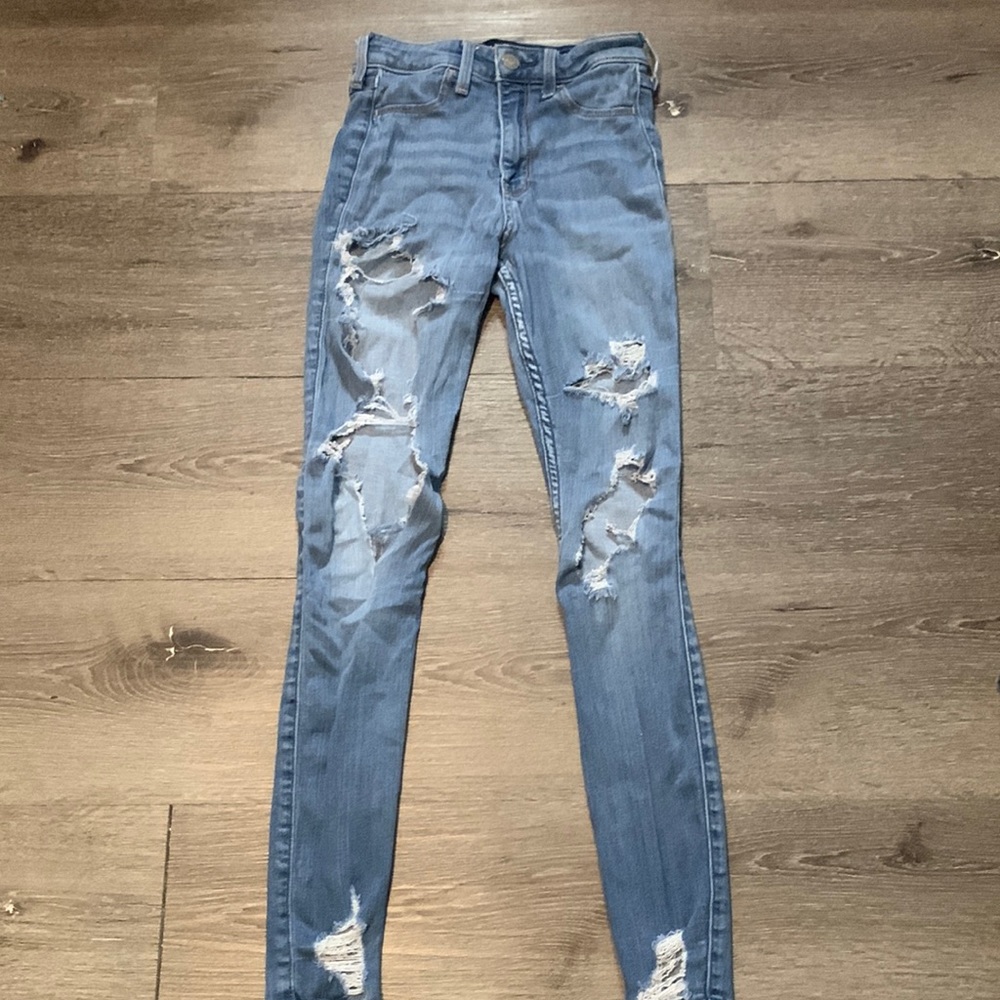 hollister high rise jean leggings 00 short